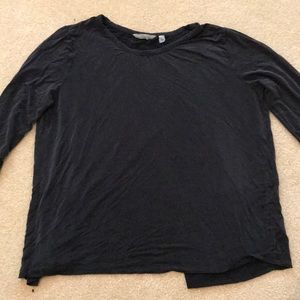 Black athleta crisscross back top